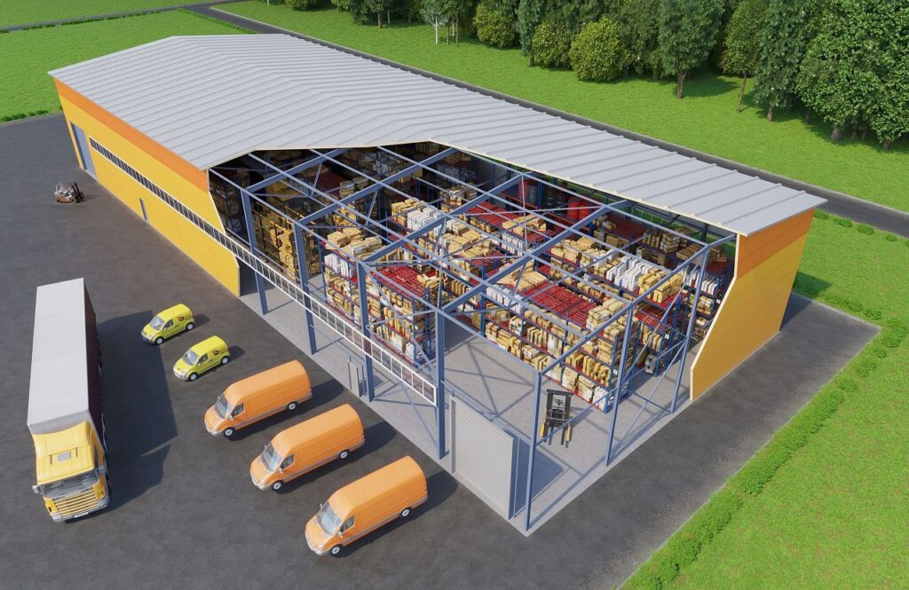 Склад из сэндвич панелей