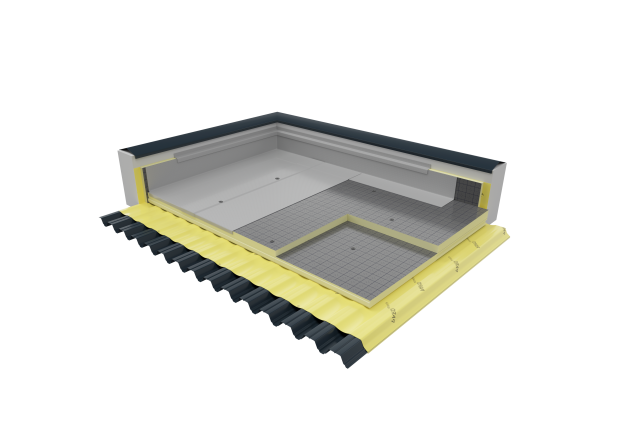 Плоская кровля с термпиром.