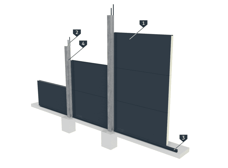 Зовнішні стіни холодильної та морозильної камери - вигляд ззовні Зовнішні стіни холодильної/морозильної камери - вигляд ззовні