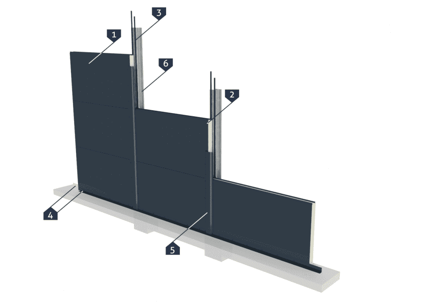 Зовнішні стіни холодильної та морозильної камери - вигляд зсередини Зовнішні стіни холодильної/морозильної камери - вигляд зсередини