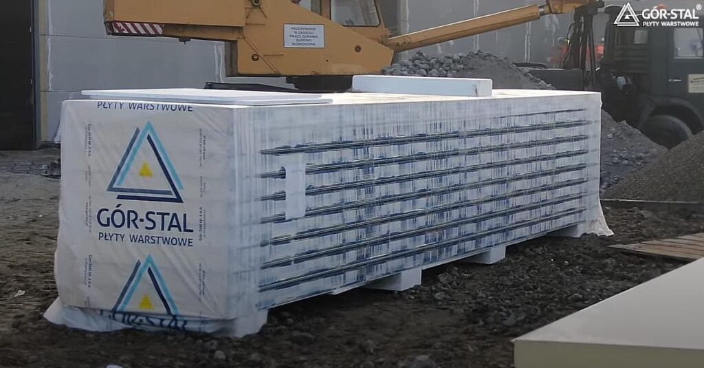 сендвіч панелі розгрузка